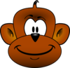 Cartoon Monkey Head Clip Art